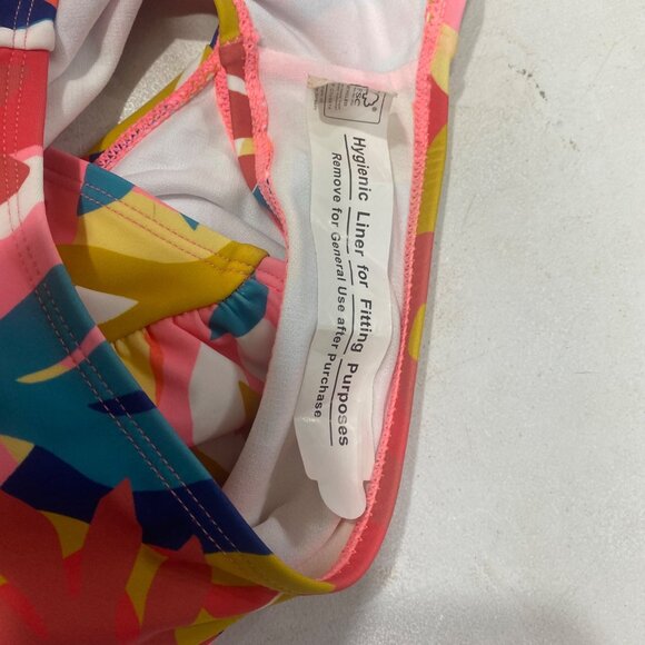 Womens Tropical Floral One-Piece Swimsuit With Adjustable Straps & Waist Tie Nyl - Picture 7 of 14